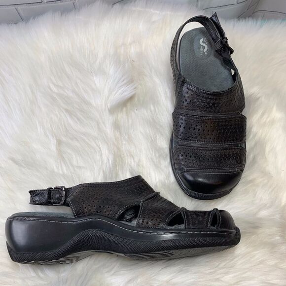 SoftWalk Leather Comfort Sandals Size 9.5 WW - Picture 1 of 6
